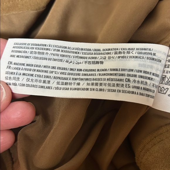 Abercrombie & Fitch Camel Faux Suede Skirt Size 10 - Picture 6 of 6